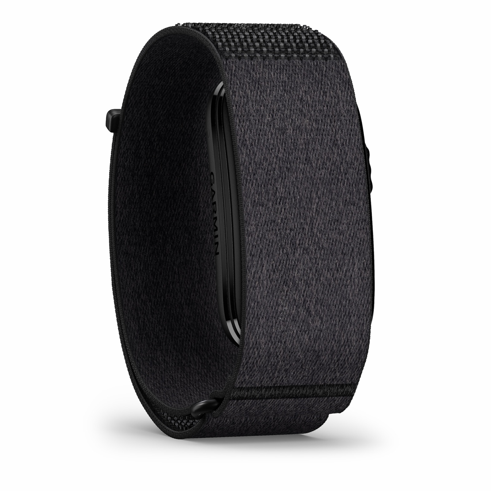 Module du bracelet Garmin Cirqa en coloris noir, vu de trois quarts